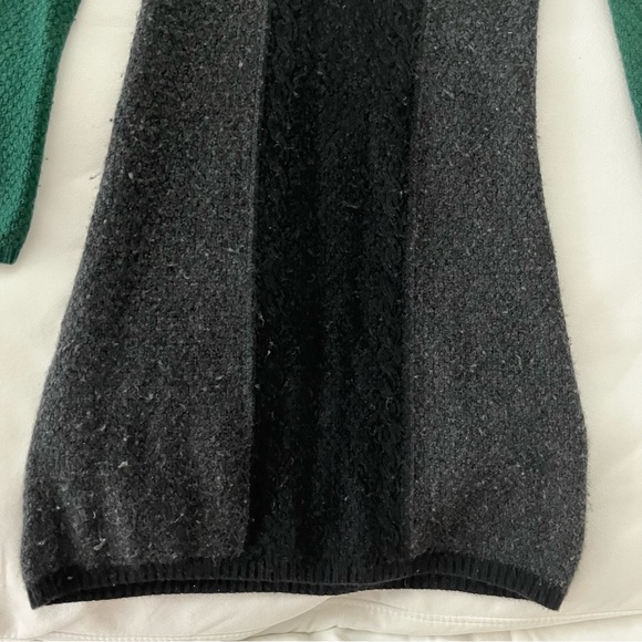 Theory green grey black wool sweater dress - Picture 2 of 15